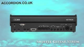 Ketron SD90 Shuffle Guitar Strum Demo  Played with MIDI Accordion [upl. by Sudoeht480]