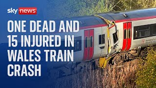 Passenger dead and 15 in hospital after train collision in Wales [upl. by Derrik]