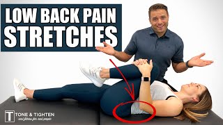 TEN Best Stretches For Lower Back Pain And Stiffness [upl. by Bernice]