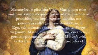 Catholic Prayers  Memorare Latin [upl. by Othello]