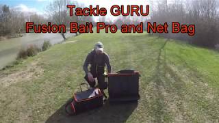 Tackle GURU Fusion match fishing luggage review  bait pro and net bag [upl. by Bez]