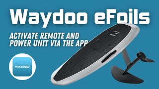 Waydoo Flyer One Plus Remote and PowerUnit Activation Via the App [upl. by Haym]