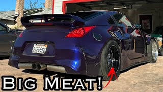 I FINALLY PUT THE 17in DRAG PACK ON MY 350Z It Needed itBAD [upl. by Dnalel]