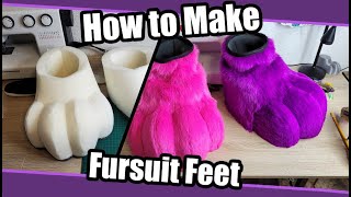 How To Make Fursuit Feet  PDF Pattern  Fursuit Tutorial [upl. by Carolina222]