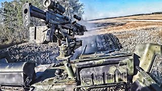 Marines Drive LAV25 • Fire Bushmaster Gun [upl. by Enitnatsnoc]