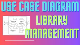 Q5 Use Case Diagram for Library Management System [upl. by Pablo]