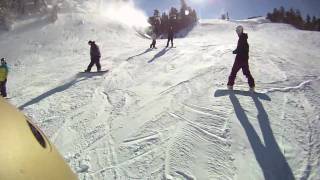 Snowboarding at Bear Mountain  GoPro HD Hero camera [upl. by Cosetta47]