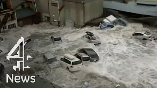 Tsunami video  Miyako City Iwate [upl. by Notyal]