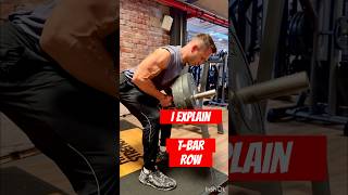 TBAR ROW  I explain👊🔥🦾backworkout back bodybuilding explained explain [upl. by Joachim]