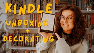 Becoming a Kindle girlie ✨ ASMR unboxing  decorating the Kindle Paperwhite Signature Edition [upl. by Anelet]