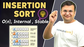 24 Insertion Sort Algorithm  Basic Concepts Dry Run and Complete Analysis of Insertion Sort [upl. by Lehcnom25]