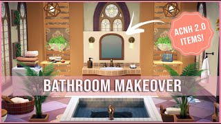 Elegant Bathroom Design w PILLARS amp NEW ITEMS  ACNH 20 [upl. by Euf243]