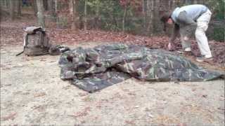 Tarp Shelter Setup for Winter  Bushcraft USA 10x10 [upl. by Neyugn]