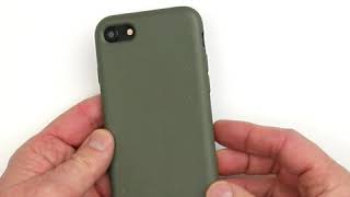 dbramante1928 Grenen phone cover for iPhone SE  Dark Olive Green [upl. by Admana]