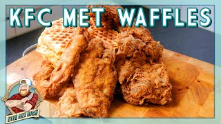 KFC met Waffles  EtenmetNick  How to [upl. by Kristoffer]