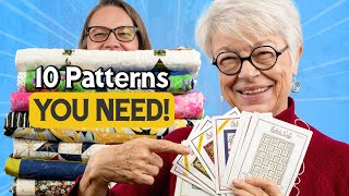 Top 10 MOST POPULAR Quilt Patterns of 2023 [upl. by Adhamh]