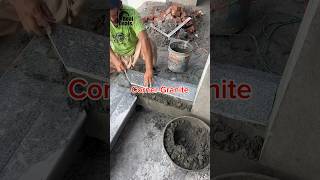 Corner Window Granite Sill Fixing P330 Construction Dha Lahore shorts viral [upl. by Anoirtac840]