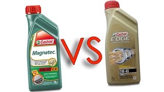 Castrol Magnatec 5W40 vs Castrol EDGE 5W40 test oil [upl. by Teerprug843]