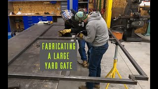 Fabricating a Large yard gate [upl. by Yve]