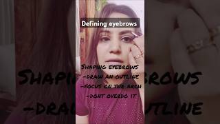 Shaping ma eyebrows ✨💞🌸 eyebrowtutorial shorts [upl. by Aynor590]