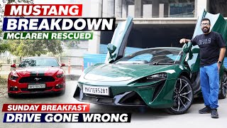 Mclaren Rescued Mustang 😨  Sunday Breakfast Drive gone wrong  Mustang BreakDown [upl. by Nevram]