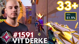 VIT Derke is The BEST JETT in Valorant 519 HS EU [upl. by Horwitz]