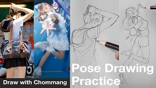 How to draw Bodies  Pose Drawing Practice [upl. by Rasec]