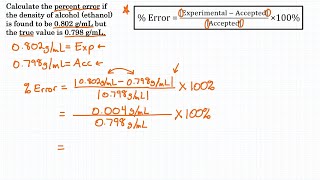 How To Calculate Percent Error  Practice 1 [upl. by Renat]