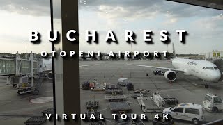 Bucharest Romania  Otopeni Airport Virtual Tour 4K [upl. by Bibbie243]