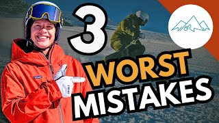 3 Common Skiing Mistakes when skiing STEEP RUNS [upl. by Marucci]