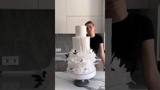 beautiful wafer paper cake shortvideo fondantcake trending [upl. by Quintana]