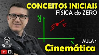 CONCEITOS INICIAIS  Cinemática  FÍSICA do ZERO  AULA 1 [upl. by Cirala]