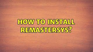 Ubuntu How to install Remastersys [upl. by Anrol]