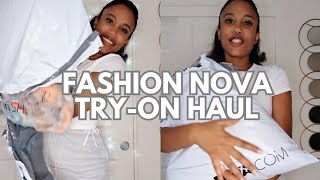 Fashion Nova Try On Haul BusinessOffice Wear 👩🏽‍💼 [upl. by Annahtur]