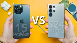 iPhone 15 Pro Max vs Samsung S24 Ultra  ¡QUÉ HUMILLACIÓN [upl. by Ettelegna]