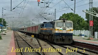 last Diesel actions on BengaluruHubli line l Superfast Express with aggressive locomotives l part 5 [upl. by Auqenehs]