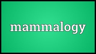 Mammalogy Meaning [upl. by Aram]