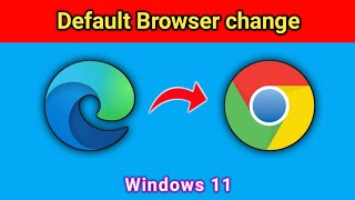 How to change windows default browser and set Chrome browser Windows 11  bangla tutorial  slys [upl. by Barrow987]