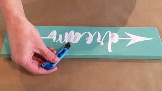 How To make Wood Signs  Homeworks Etc DIY Kit [upl. by Beach]