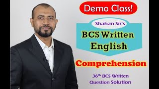 DEMO SESSION BCS Written English  Comprehension 36th BCS Question [upl. by Rothenberg]