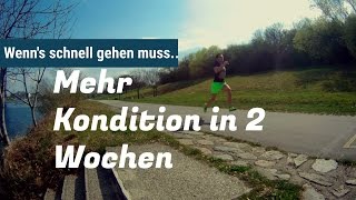 Schnell Kondition aufbauen  In 2 Wochen fit für ein 10 km Rennen [upl. by Kilmarx866]