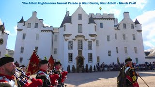 The Atholl Highlanders Parade 2023  March Past [upl. by Savitt]