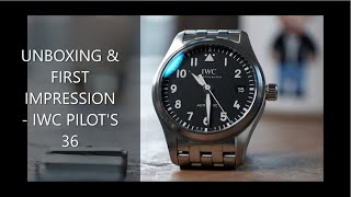 Unboxing amp First Impression  IWC Pilots Automatic 36 [upl. by Garzon]