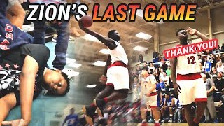 ZION GOES CRAZY IN LAST HIGH SCHOOL GAME EVER FULL HIGHLIGHTS [upl. by Marlen]