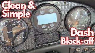 Making a DIY Dash BlockOff Plate [upl. by Ocirred]