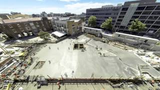 Justice NSW Time lapse footage of Newcastle courthouse under construction [upl. by Malchus136]