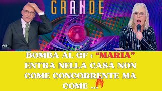 Bomba al GF Maria entra in gioco e stravolge tutto  quot Fan increduliquot [upl. by Bertilla]