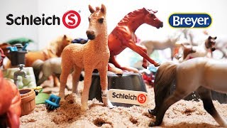 Our Breyer Model Horse Collection amp Schleich Horse Collection [upl. by Rawde]