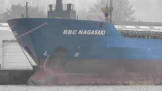 Frachtschiff BBC NAGASAKI cargo seaship epas Emden Nordkai V2FP5 IMO 9559872 [upl. by Woehick77]