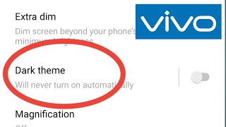 Vivo Dark Mode Setting  Vivo 1820 Dark Mode Setting  Vivo Phone Dark Mode Setting [upl. by Ehcar321]